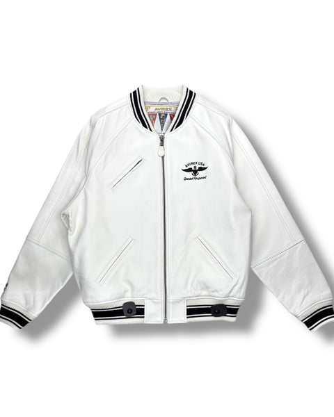 Avirex Special Equipment Stadium Leather Jacket NWT