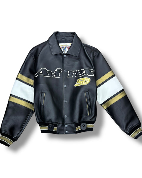 Avirex Signature 50th Anniversary Limited-Edition Leather Moto Bike Jacket