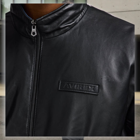 Avirex Reversible Leather Track Jacket