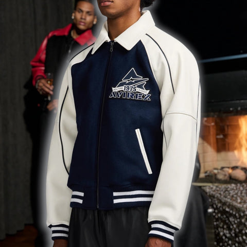 Avirex Classic Wool Leather Varsity Jacket