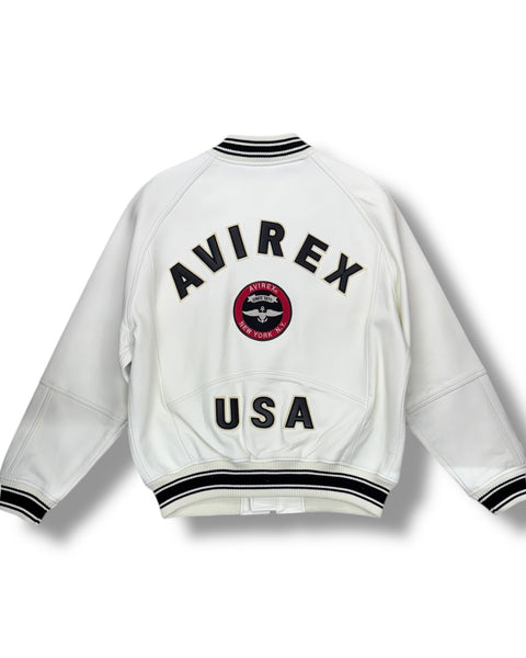 Avirex Special Equipment Stadium Leather Jacket NWT