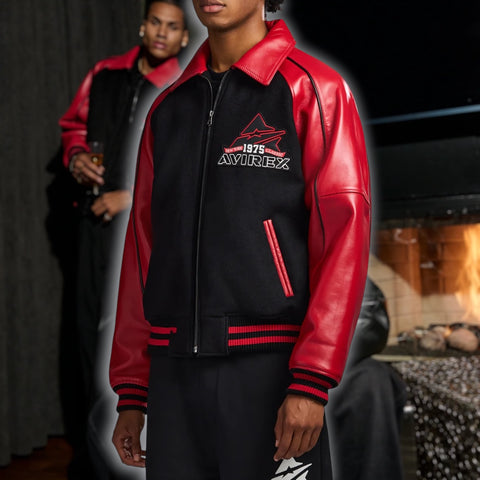 Avirex Classic Wool Leather Varsity Jacket