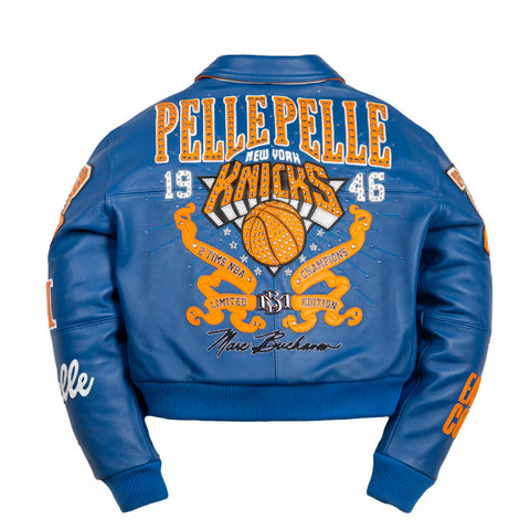 PELLE PELLE X FISLL FOR THE CITY OF KNICKS WOMENS CROP JACKET