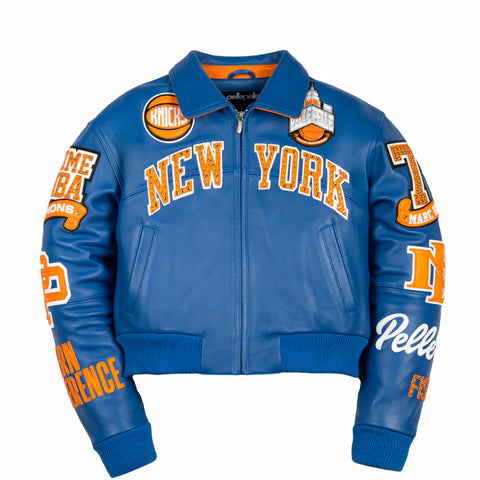 PELLE PELLE X FISLL FOR THE CITY OF KNICKS WOMENS CROP JACKET
