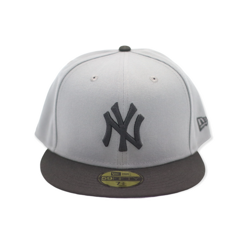 NEW EAR YANKEES COOL GREY FITTED