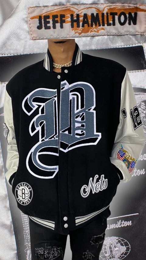 Phoenix Suns Wool & Leather Varsity Jacket